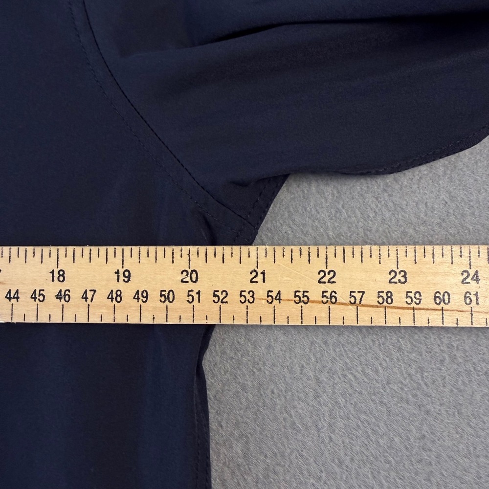 Denim & Flower Ricky Singh Tech Comfort Shirt Men Medium Navy Blue 8-Way Stretch - Picture 4 of 6